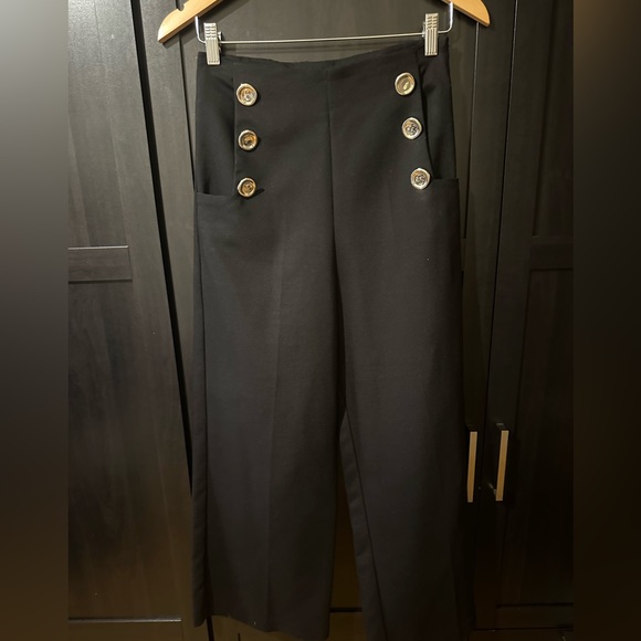 ZARA High-Waisted Wide Leg Pants – Size Small - Picture 5 of 8